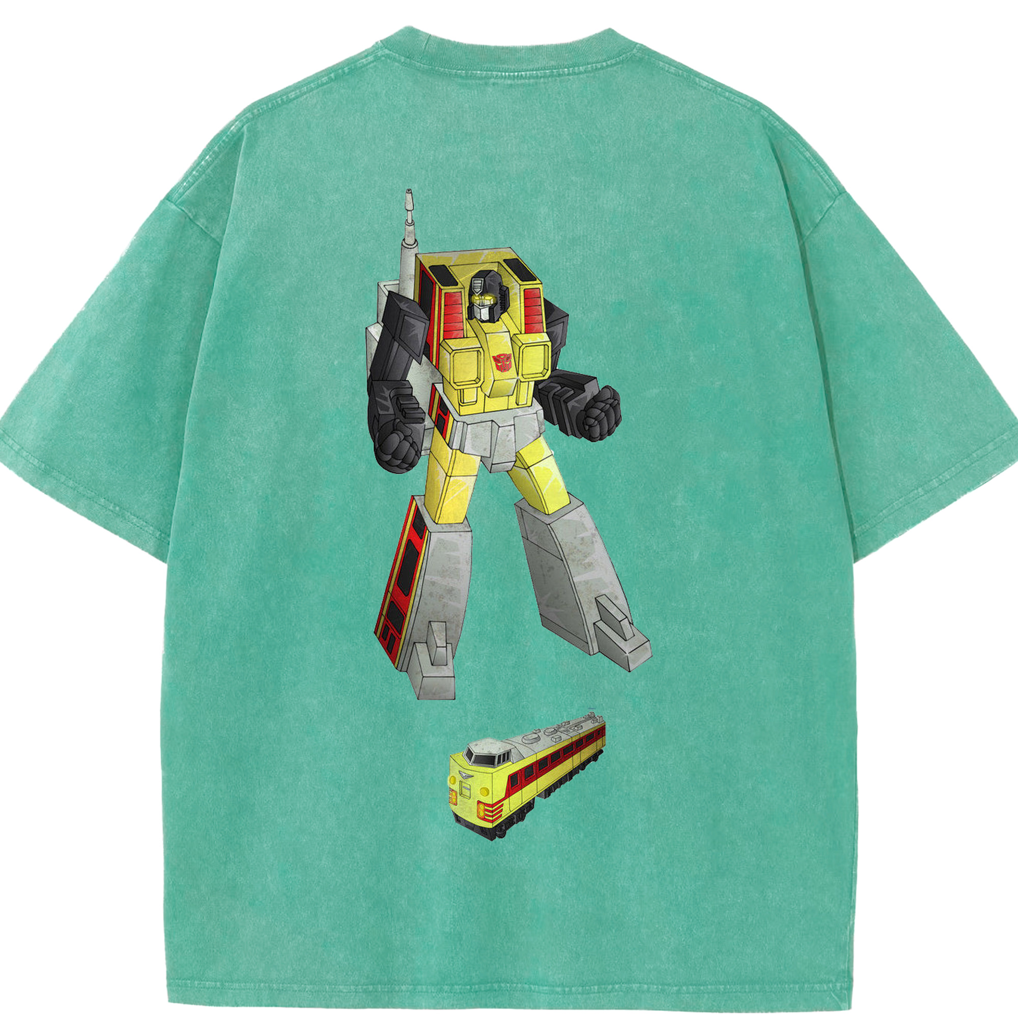 （画像用）  綿100% ヴィンテージ風 半袖Tシャツ（背面プリント）